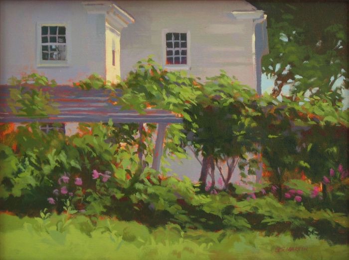 Painting by George Martin, oil on canvas.