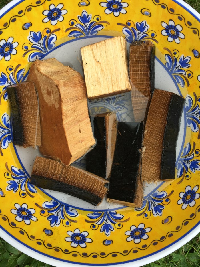 Ryan and Wood Rye Keg and a couple pieces of hickory.