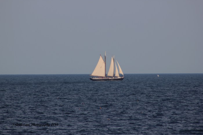 July 17, 2015 Schooner Adventure sailing by Shore Road