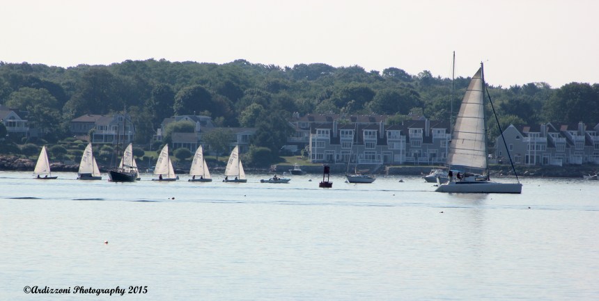 July 29, 2015 sailing on a hazy summer day