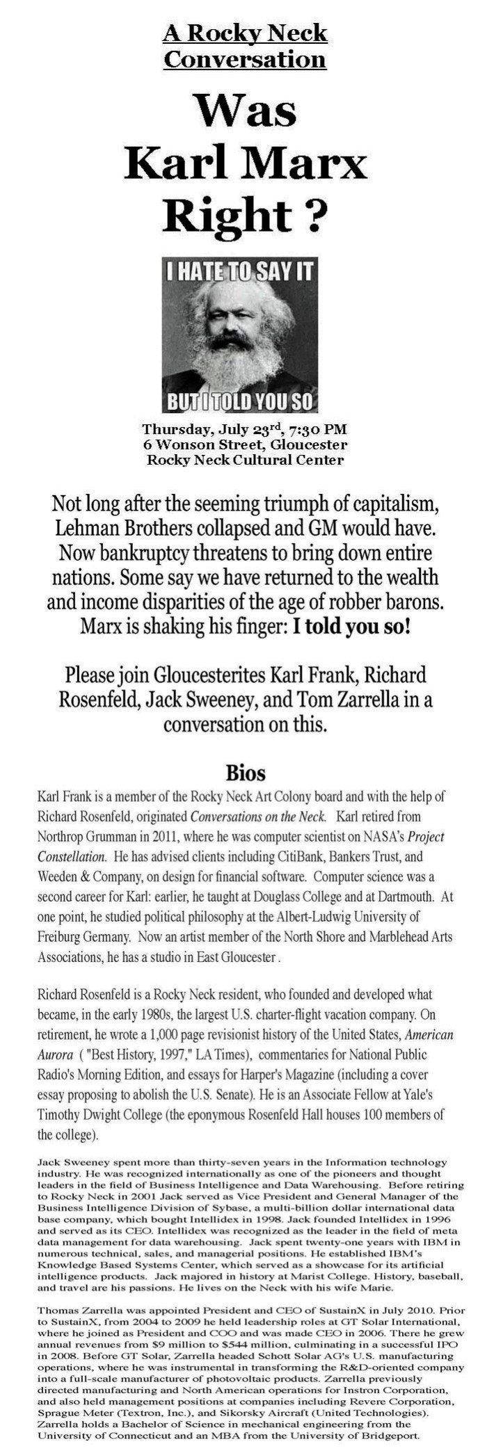 was marx right final complete