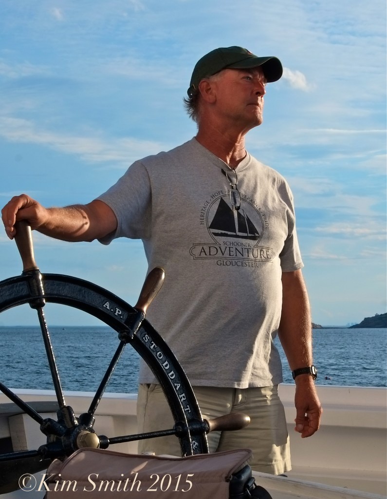 Captain Stefan Edick Schooner Adventure Gloucester August 5th -17 ©Kim Smith 2015