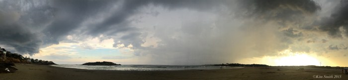 Good Harbr Beach Panorama Storm -2 ©Kim Smith 2015
