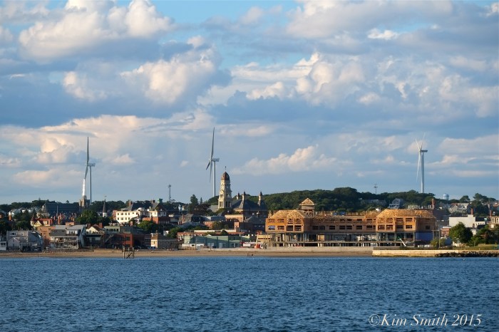 Schooner Adventure Gloucester August 5th City skyline ©Kim Smith 2015