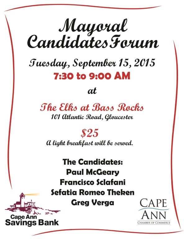 2015 Mayoral Debate Flyer