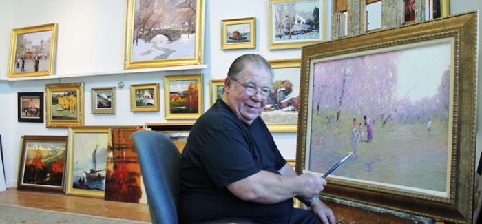 John C. Terelak in his studio