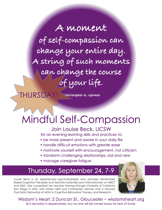 Mindful Self-Compassion:  Having compassion for oneself is really no different than having compassion for others.