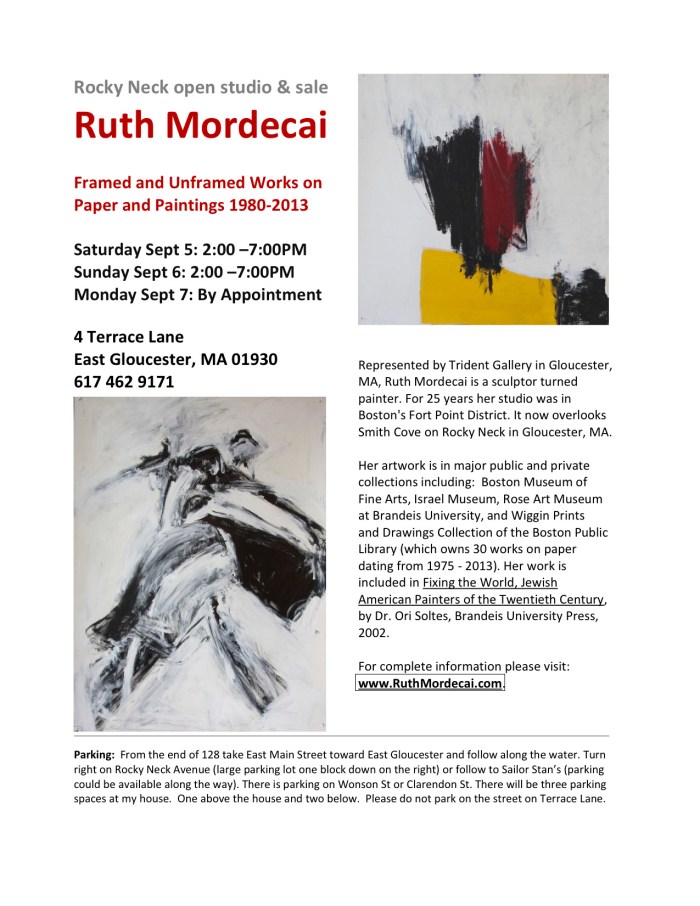 ruth mordecai open studio 2015
