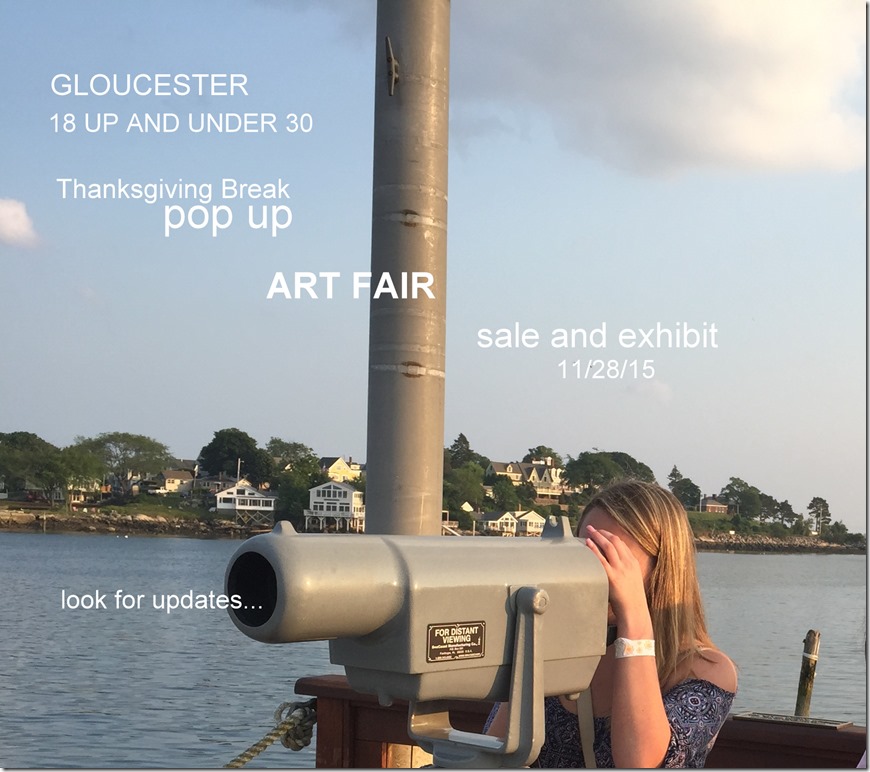 Save the date pop up art fair for gloucester college