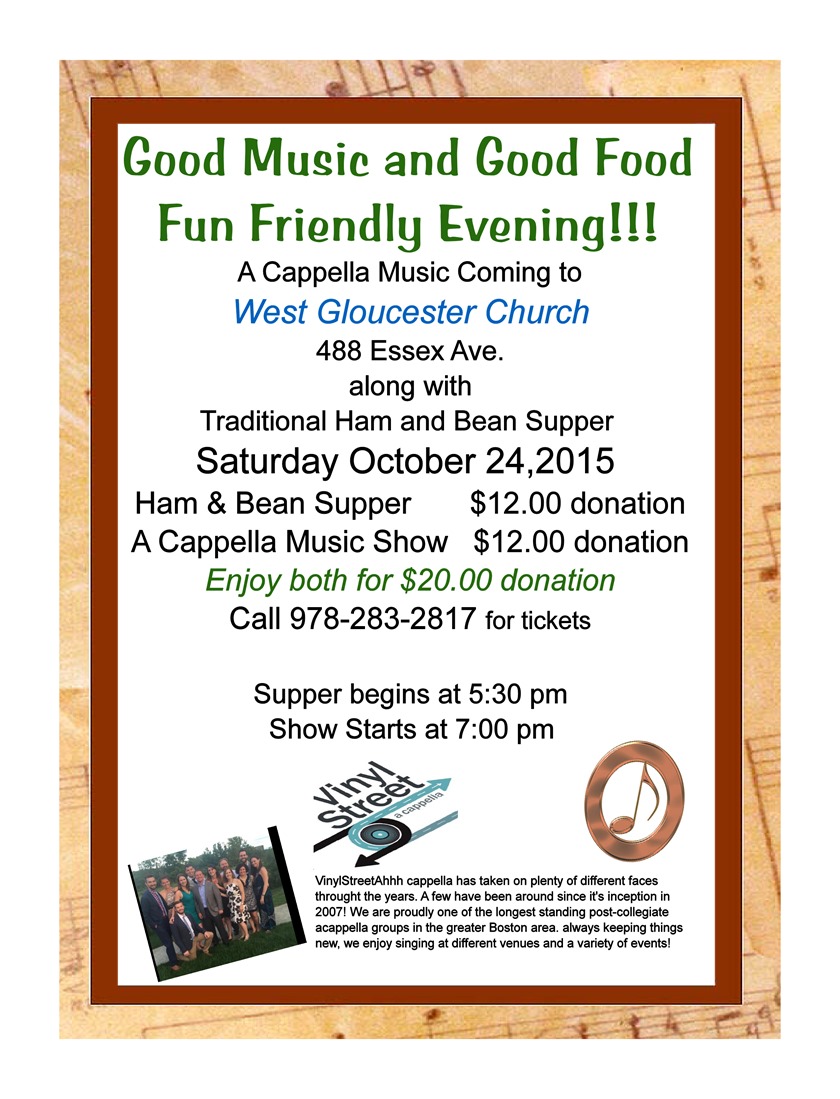 A Capella flyer