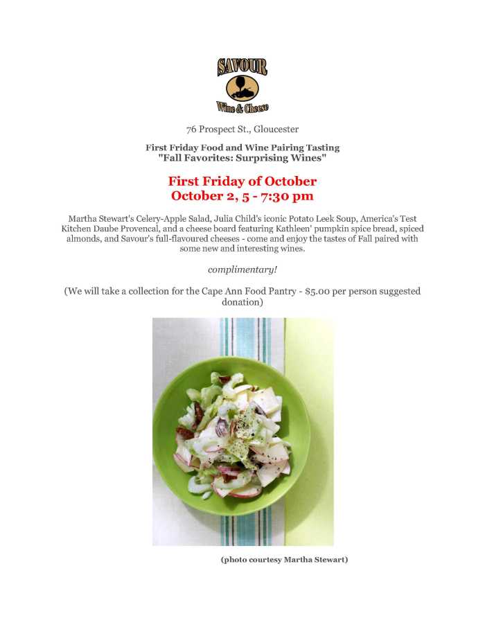 FallFavoritesTasting