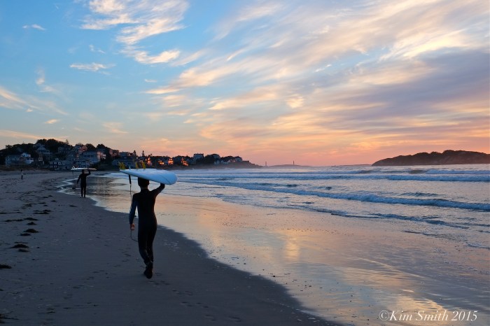 Gloucester Good Harbor Beach surfers -2 ©Kim Smith 2015