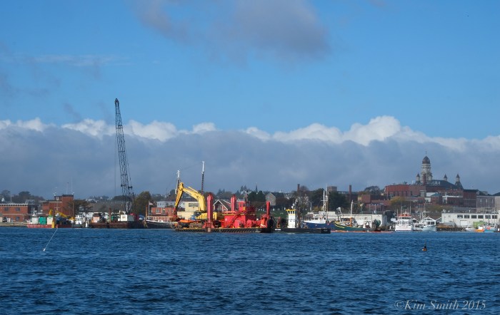 Gloucester harbor dredging ©Kim Smith 2015