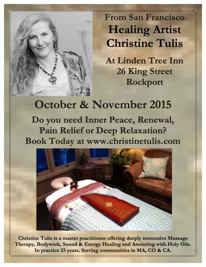 HEALING ARTIST Cape Ann Fall 2015