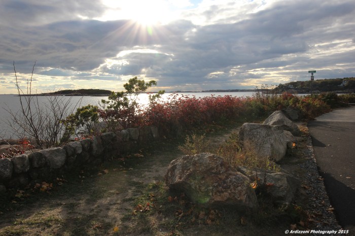 October 17, 2015 Sun showing through the clouds