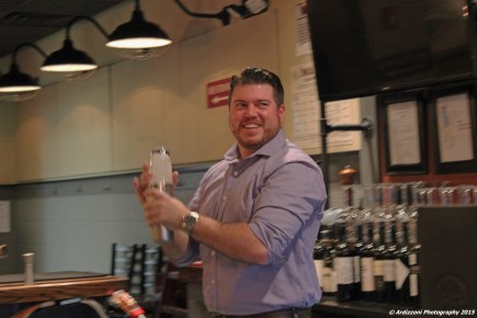 October 21, 2015 Matt Restaurant Manager shaking up a Dogtown Sour