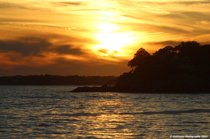 October 6, 2015 sunset over Coolridge Point