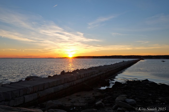 October sunset Dogbar Breakwater Eastern Point gloucester gKim Smith 2015JPG