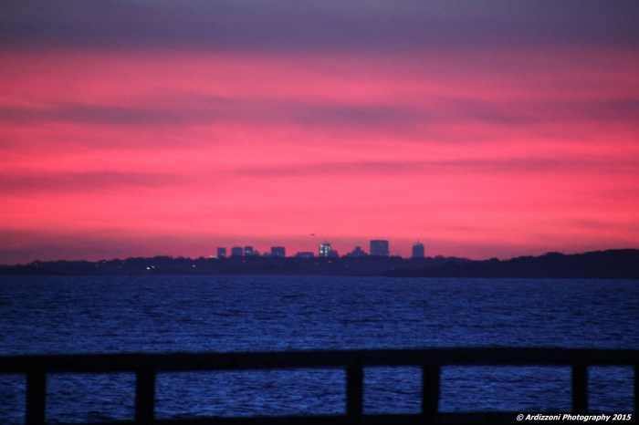 November 27, 2015 Red sky over Magnolia Pier