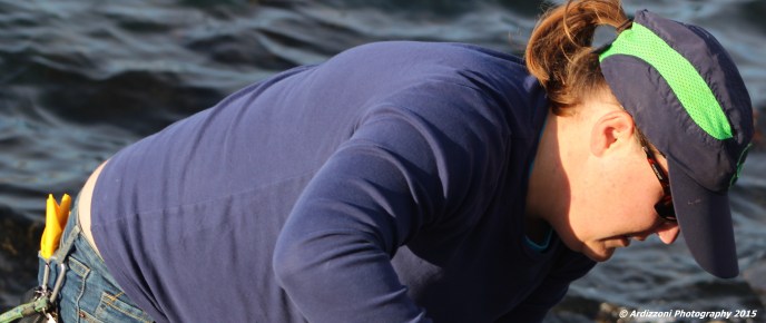 november 7, 2015 Jess hanging over to pick up trash