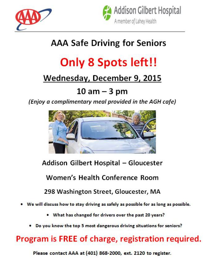 AAA &amp; AGH Safe Driving Class