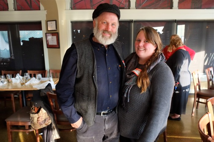 harold Burnham and Mary Kay Discover Gloucester 2015 Holiday Party