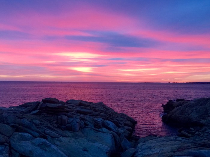 6:54 AM 15 minutes before sunrise.