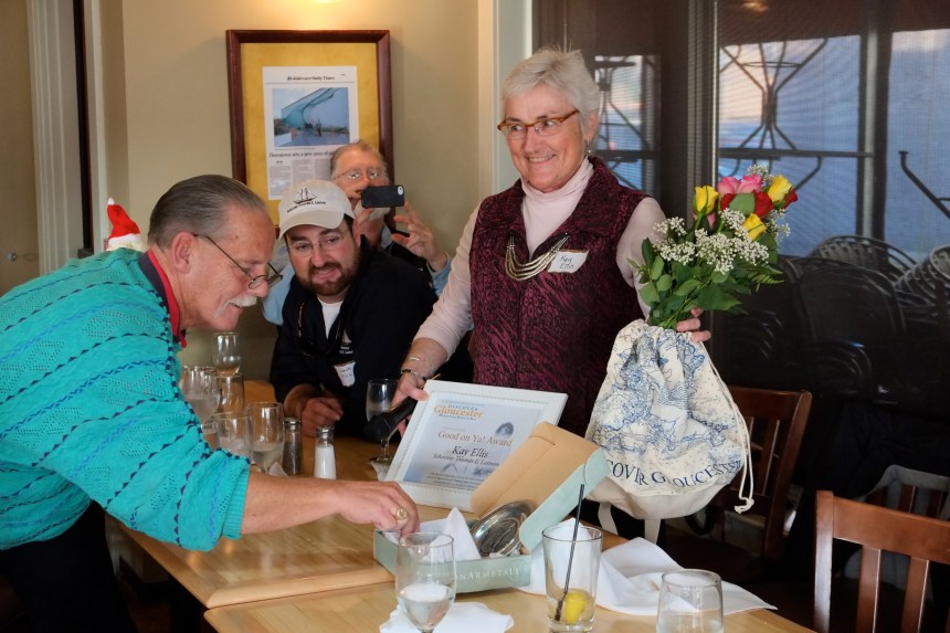 Kay Ellis Discover Gloucester 2015 Holiday Party.JPG