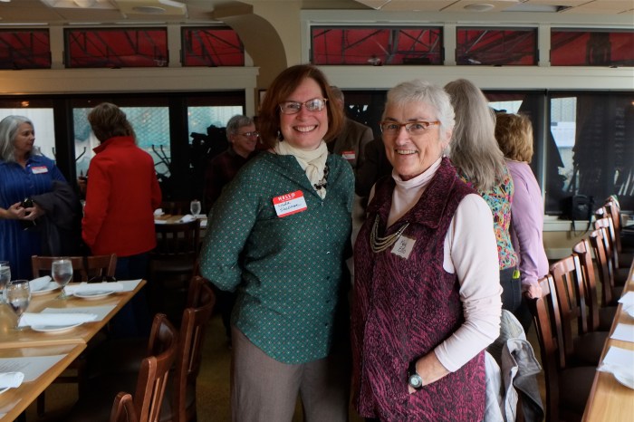 Linda Stockman Kay Ellis Discover Gloucester 2015 Holiday Party
