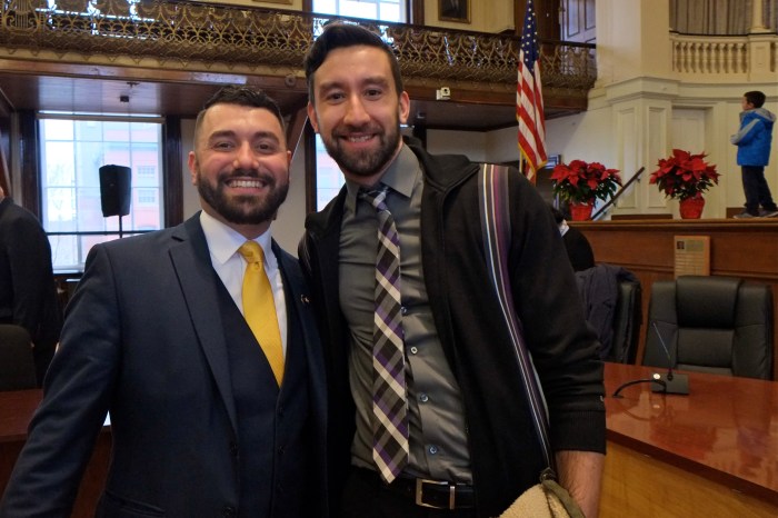 Gloucester Inauguration 2016 Sam Orlando and Frank ©Kim Smith 2015