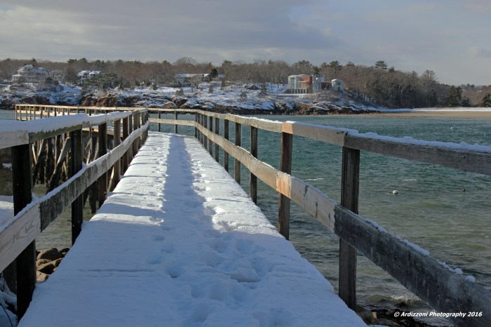 January 18, 2016 foot prints on the pier