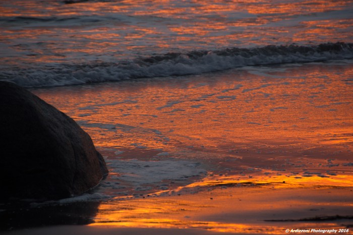 January 30, 2016 orange sand at sunset