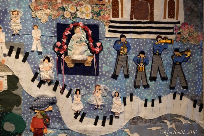 Juni Van Dyke Cape ann Museum The Neighborhood Quilt Project Detail -2 ©Kim Smith 2016