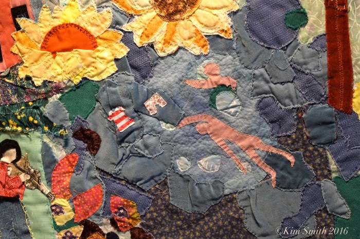 Juni Van Dyke Cape ann Museum The Neighborhood Quilt Project Detail -3 ©Kim Smith 2016