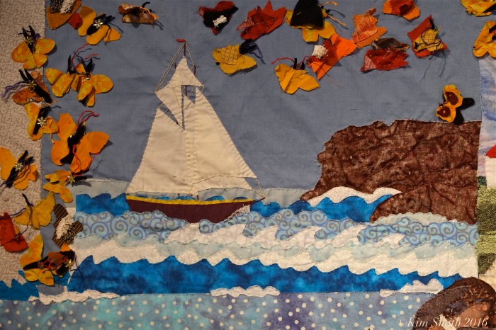 Juni Van Dyke Cape ann Museum The Neighborhood Quilt Project Detail -4 ©Kim Smith 2016