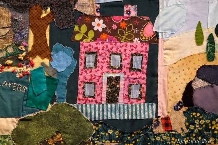 Juni Van Dyke Cape ann Museum The Neighborhood Quilt Project Detail -6 ©Kim Smith 2016