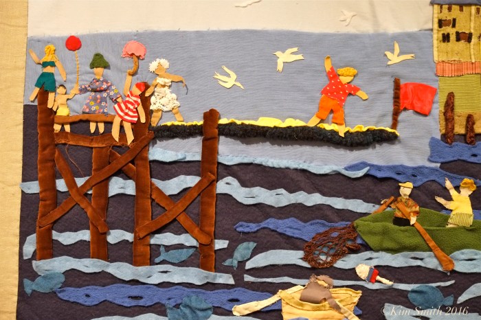 Juni Van Dyke Cape ann Museum The Neighborhood Quilt Project Detail ©Kim Smith 2016