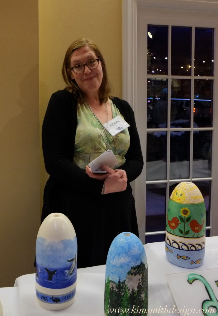 Megan Cape Ann Art Haven Buoy Auction @www.kimsmithdesigns.com