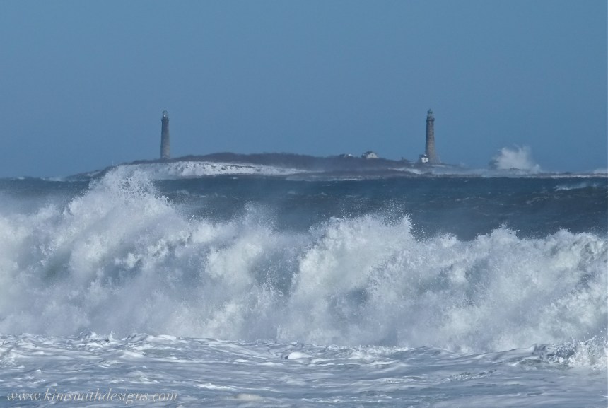 Thacher island Twin Lights storm ©www.kimsmithdesigns.com