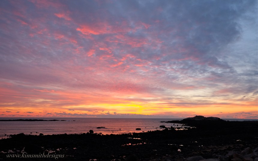 Brace Cove winter sunrise www.kimsmithdesigns 2016