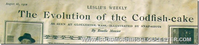 Evolution of the codfish cake title