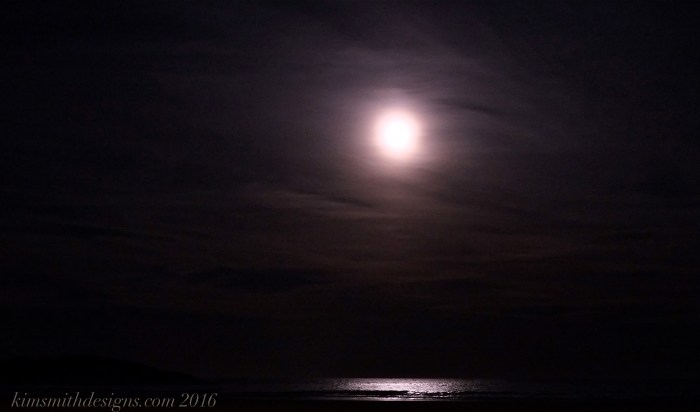 Snow Moon February Good Harbor Beach kimsmithdesigns.com 2016