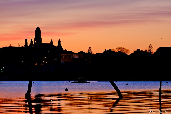 City Hall Gloucester Harbor Sunset