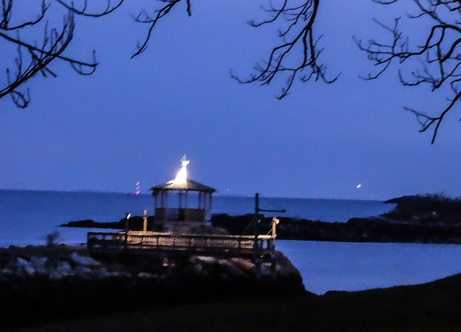 angel watching over the harbor