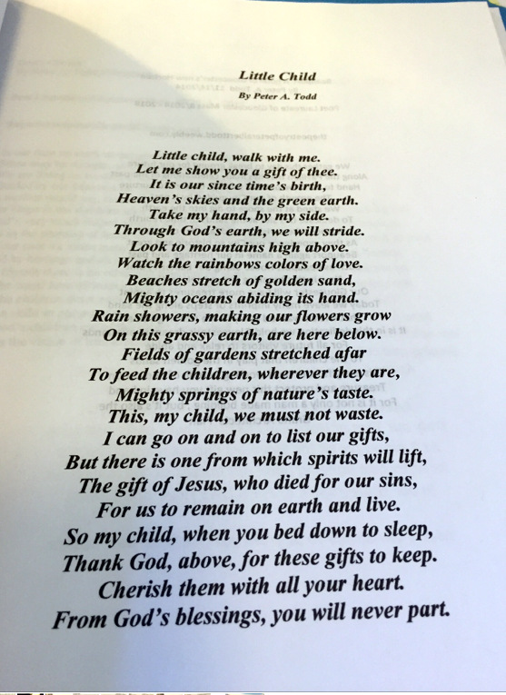 Peter Todd Poem_ Little Child