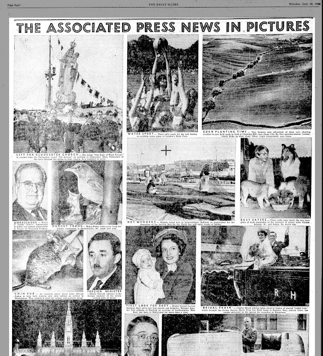 Associated Press  daily illini Tuesday 10 June  1948