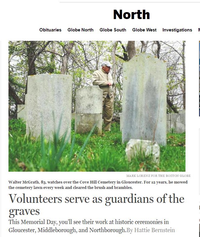Boston Globe may 30 2016 grave guards