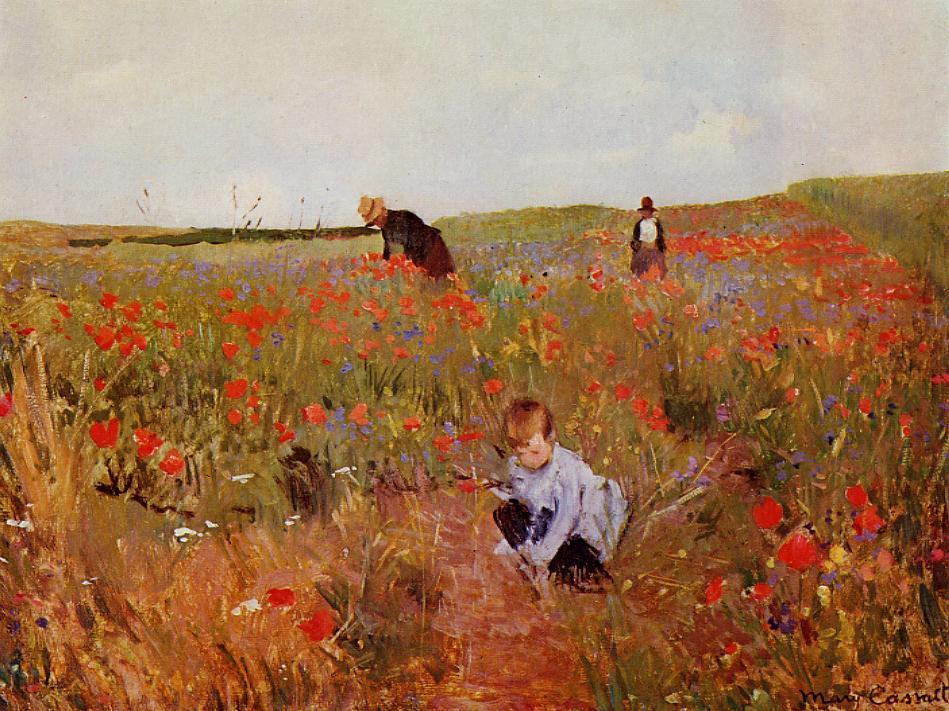 Cassatt Field of Poppies Philadelphia Museum of Art