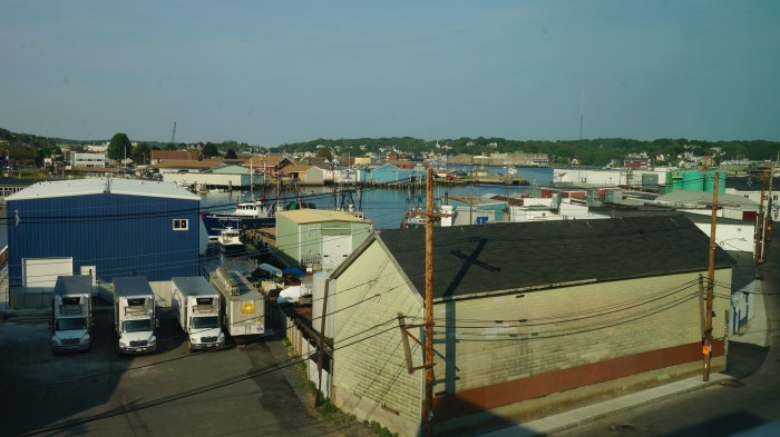 View Of Gloucester MA Harbor Cove From 2nd Floor Beauport Hotel