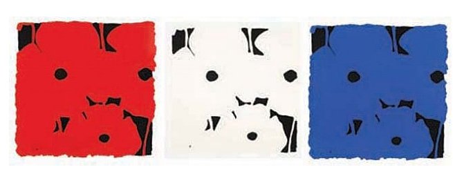 Five reds five whites five blues